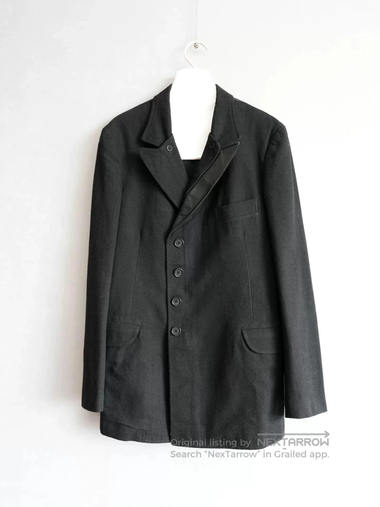 Yohji Yamamoto black zip front jacket by yohji yamamoto. Size US M / EU 48-50 / 2 - 3 Thumbnail