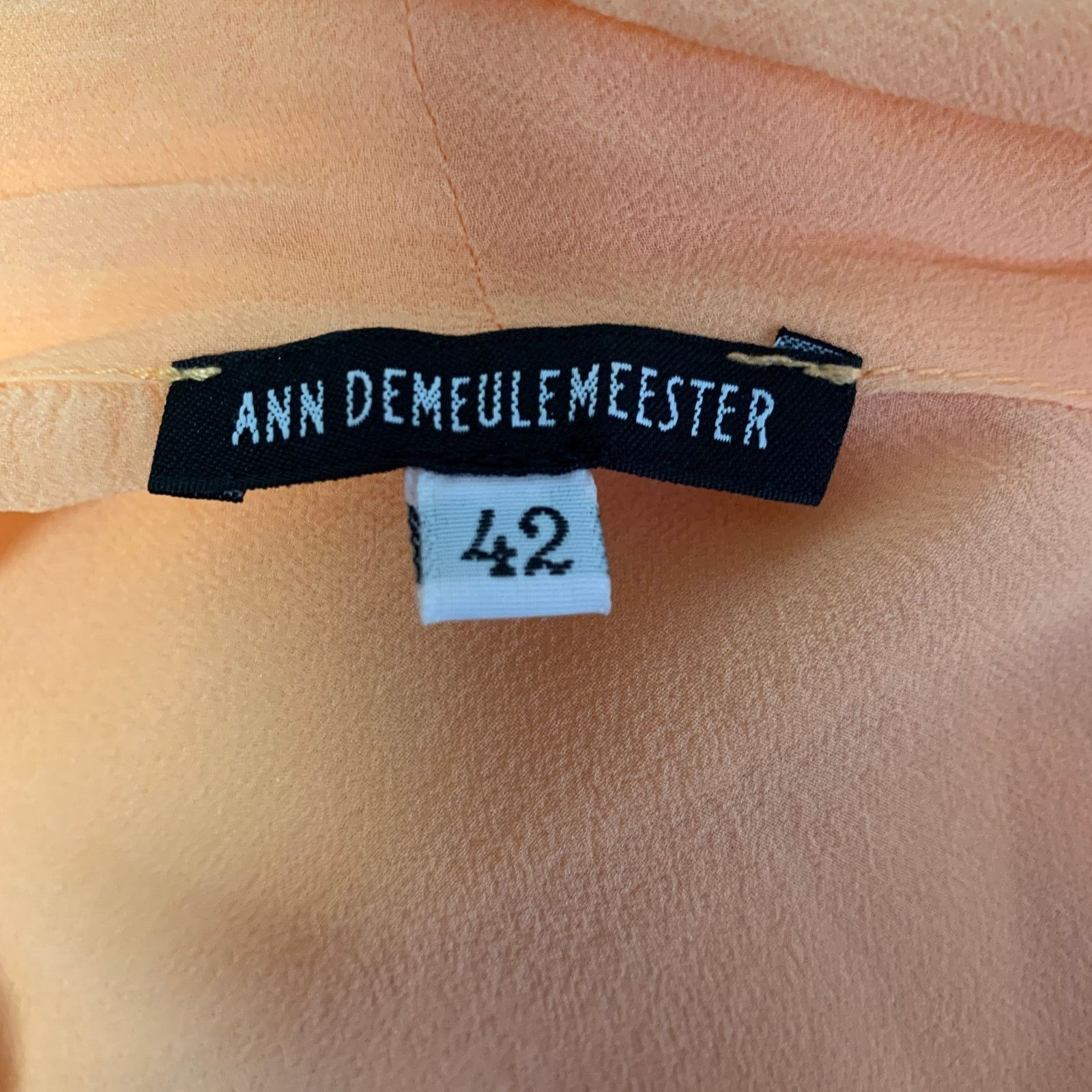 Ann Demeulemeester ANN DEMEULEMEESTER Size M Peach Draped Sleeveless Shirt Size M / US 6-8 / IT 42-44 - 4 Thumbnail