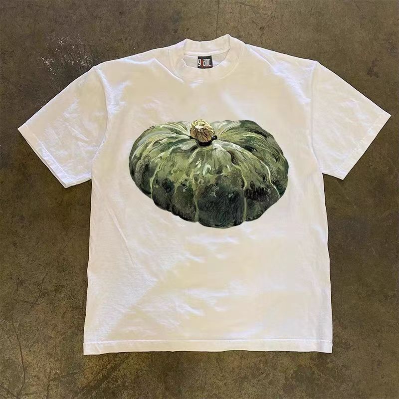 Vintage Washed vintage pumpkin print cotton t-shirt Size US M / EU 48-50 / 2 - 1 Thumbnail