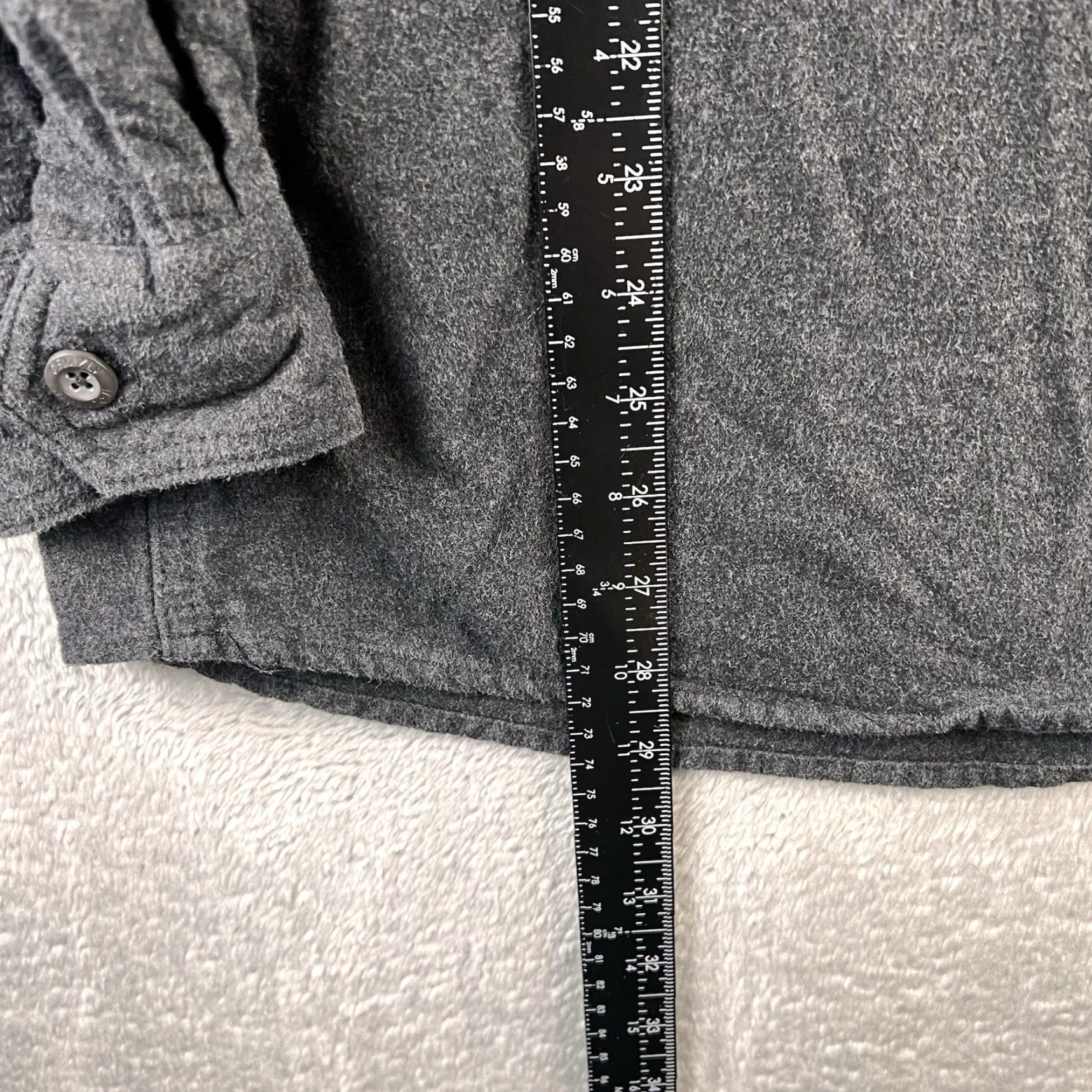 Vintage Grizzly Mountain Shirt Mens XL Gray Flannel Heavy Button-Up Long Sleeve Outdoor Size US XL / EU 56 / 4 - 4 Thumbnail