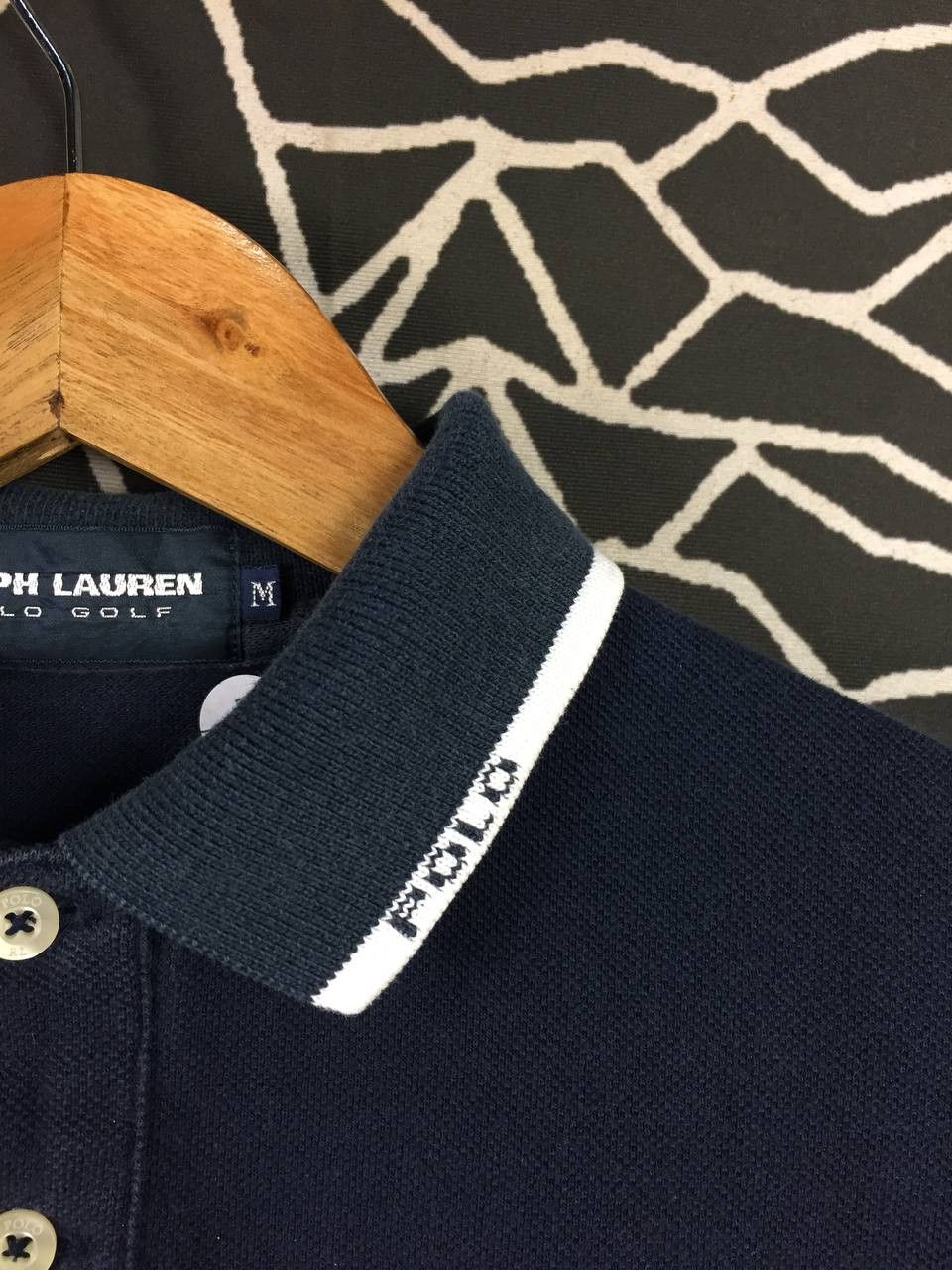 Ralph Lauren Vtg Ralph Lauren Polo Golf Trimmed Collar Polo Shirt Size US M / EU 48-50 / 2 - 4 Thumbnail