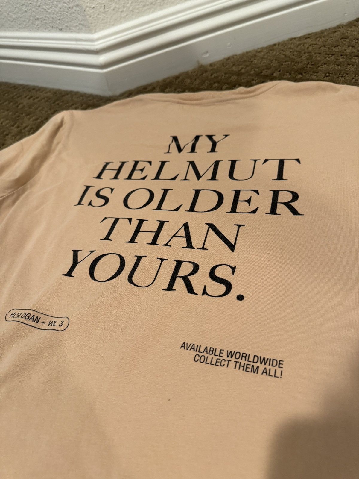 Helmut Lang Tan Helmut Lang Tee Size US M / EU 48-50 / 2 - 4 Thumbnail