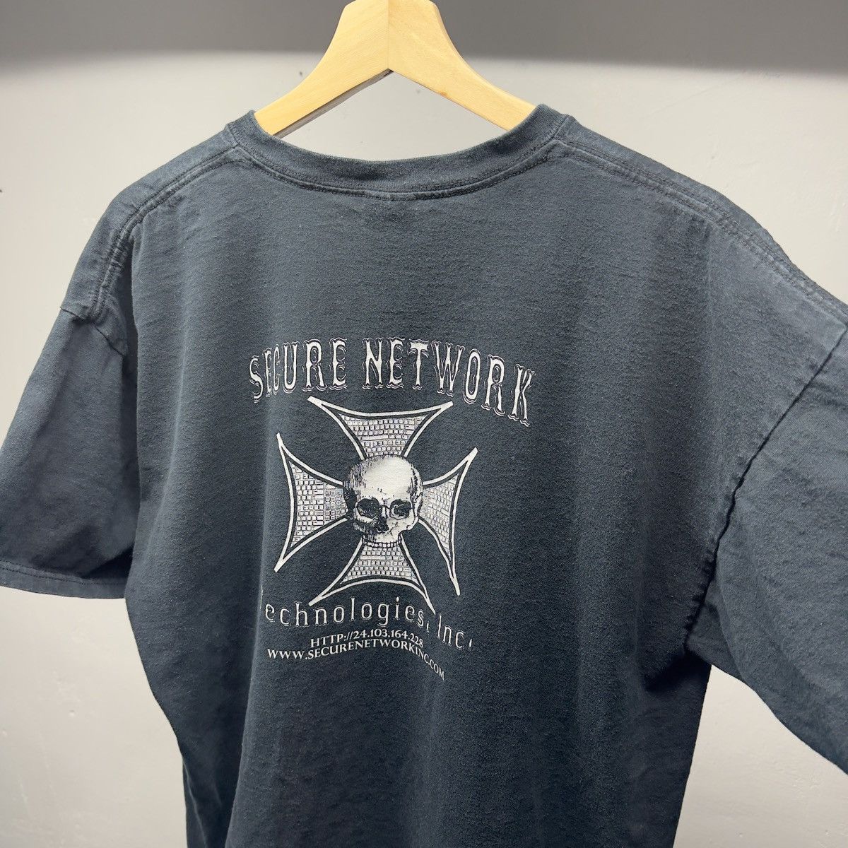 Vintage Security Network Hacker Shirt Thrashed Faded ERD Grunge Size US XL / EU 56 / 4 - 3 Thumbnail