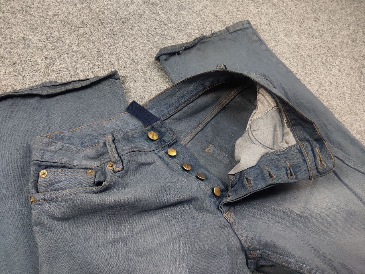 If Six Was Nine Vintage Y2K Japanese GOA LGB If Six Was Nine Flared Jeans Size 29" - 14 Thumbnail