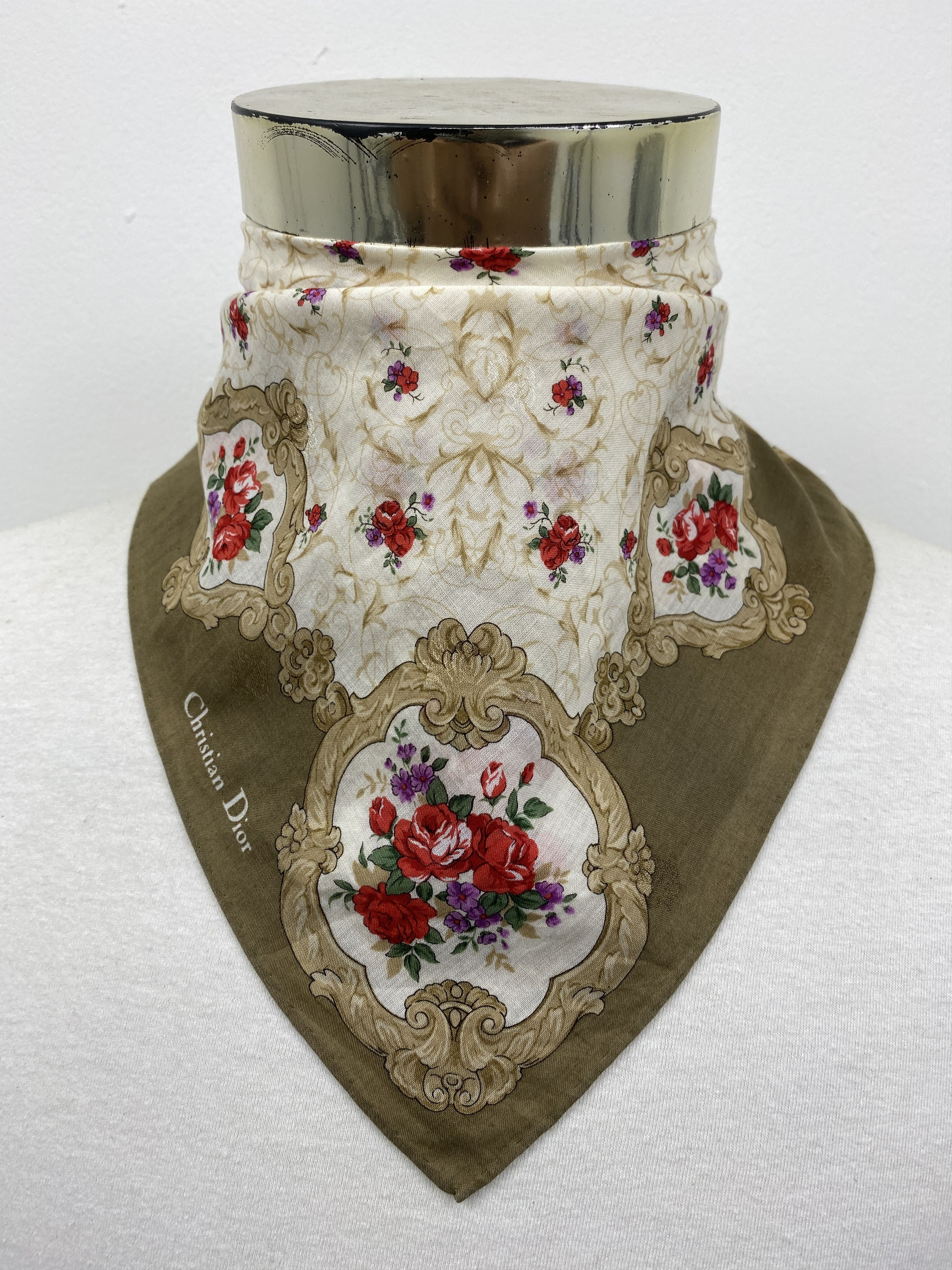 Christian Dior Monsieur Christian Dior Bandana / Handkerchief / Neckerchief HKC0534 Size ONE SIZE - 2 Thumbnail