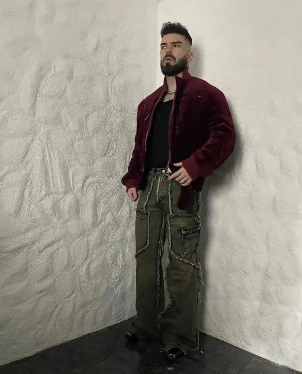 Japanese Brand Vintage Raw Jeans Trousers y2k holes pockets streetwear Size US 32 / EU 48 - 3 Thumbnail