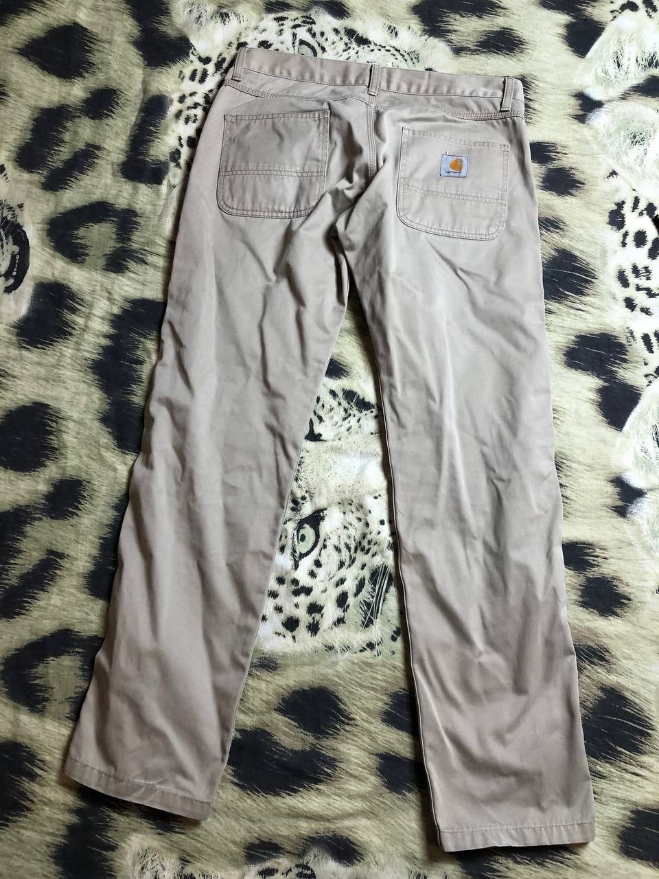 VINTAGE CARHARTT WASHED BEIGE REGULAR PANTS