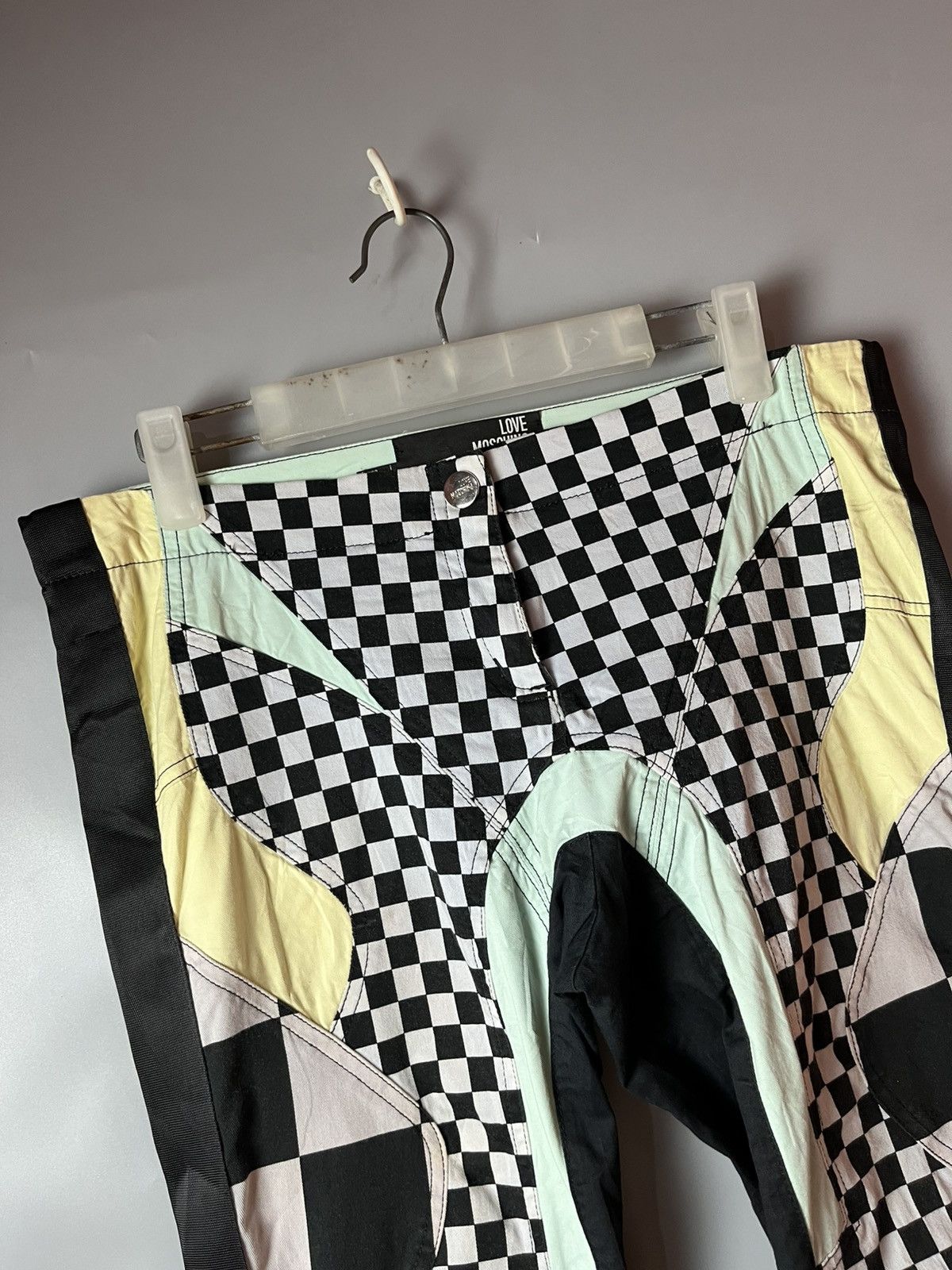 Moschino Moschino resort 2015 archived iconic checkboard biker pants Size 30" / US 8 / IT 44 - 3 Thumbnail