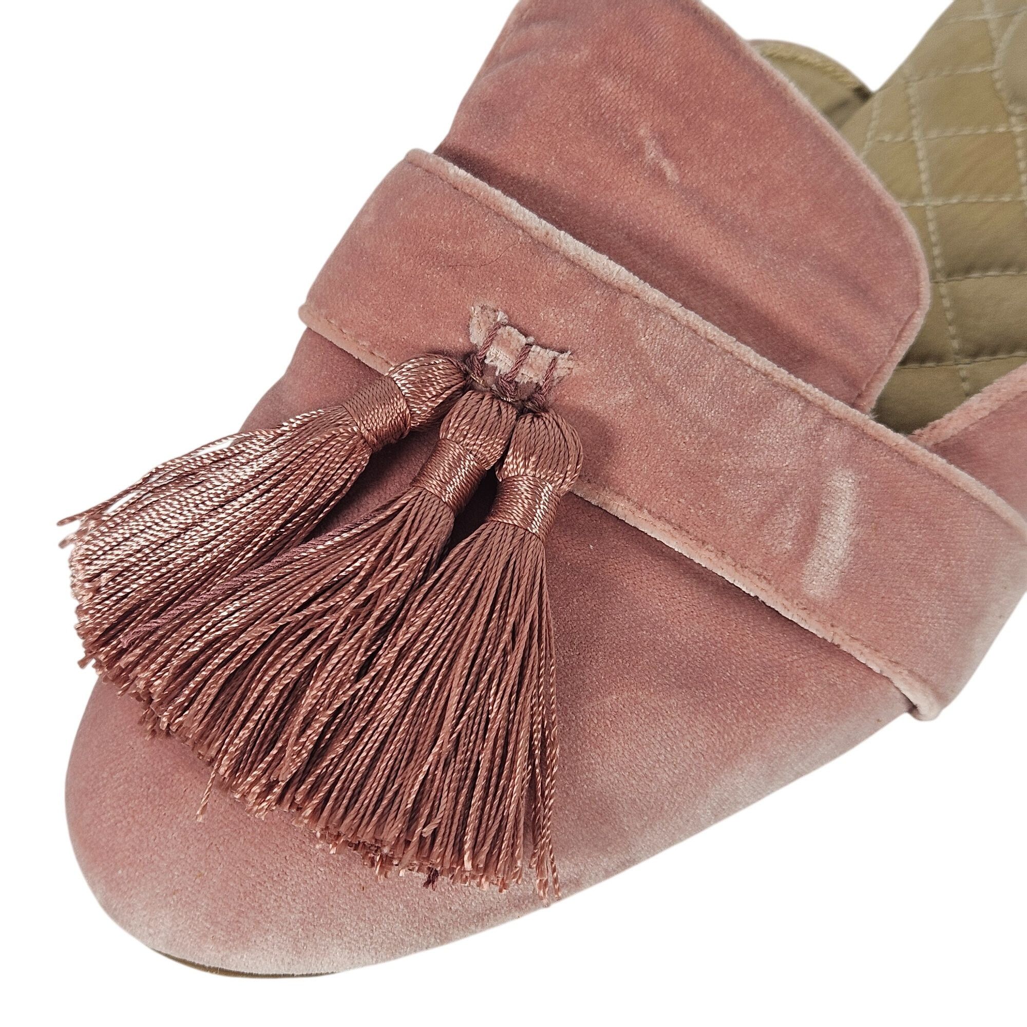 Other Birdies Women's Velvet Tassel Sandals in Dusty Rose 9 Quiet Size US 9 / IT 39 - 5 Thumbnail