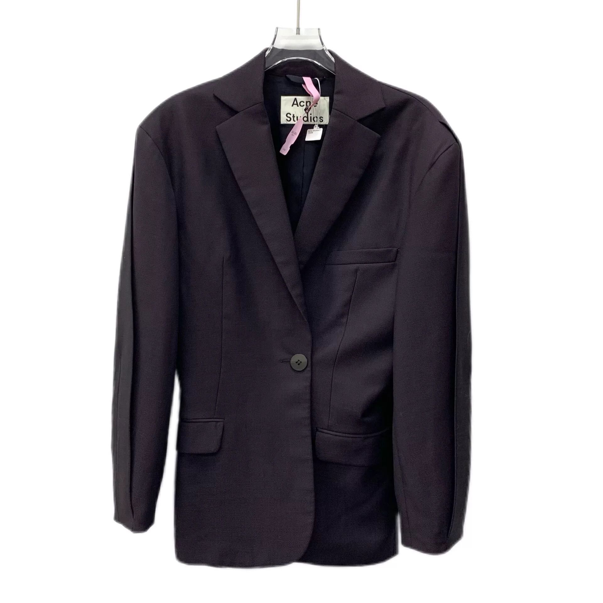 Acne Studios Acne Studios Purple Wool Blend Blazer FR 32 Size XXS / US 00 / IT 34 - 1 Thumbnail