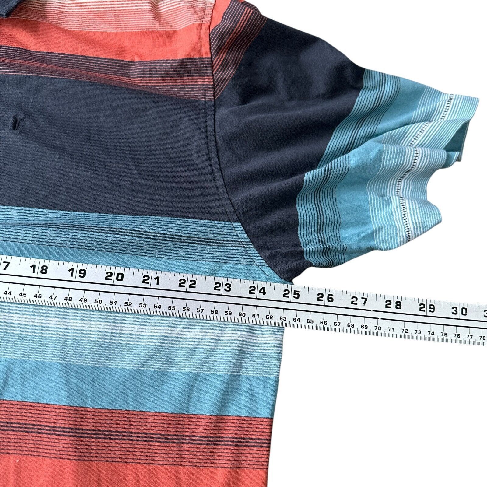 The Unbranded Brand Linksoul Polo Shirt Mens 2XL XXL Blue Striped Golf Cotton Size US XXL / EU 58 / 5 - 7 Thumbnail