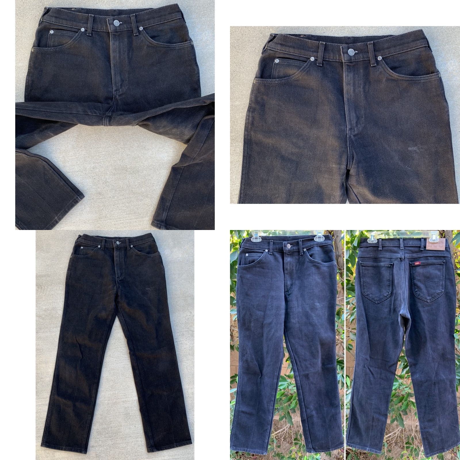 Lee VINTAGE Lee Riders Jeans Union Made Black 33 33 Measure 31 Waist 31.25 Inseam Size US 33 - 8 Thumbnail