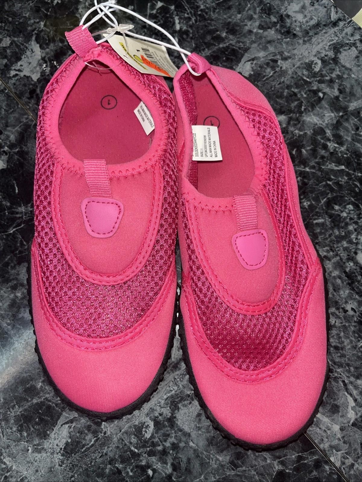 Other NWT Bobbie Brooks Girl's Mesh Water Shoes - SIZE 1 Pink Size ONE SIZE - 1 Thumbnail