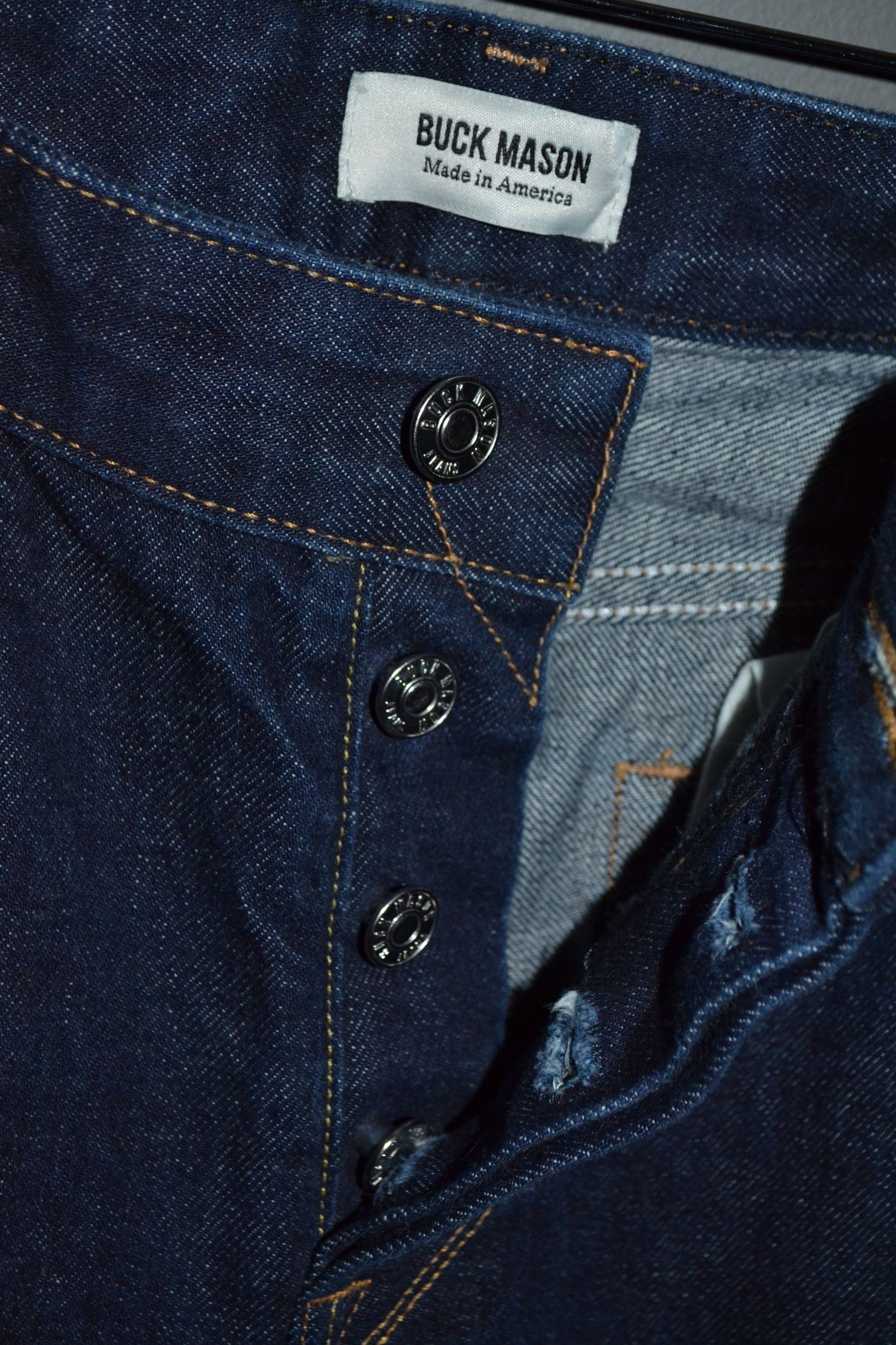 Buck Mason Buck Mason Jeans 33 Slim Fit Selvedge Blue Denim 12104 Size US 33 - 8 Thumbnail
