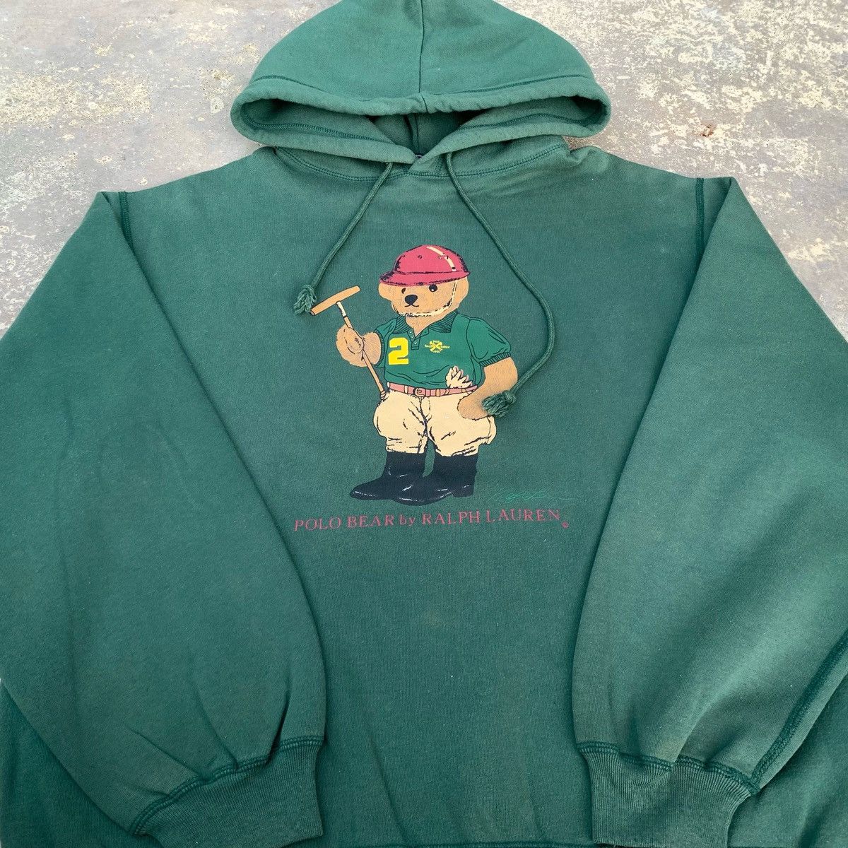 Polo Ralph Lauren Vintage 90s Polo Bear Ralph Lauren Hoodie Size US L / EU 52-54 / 3 - 7 Thumbnail