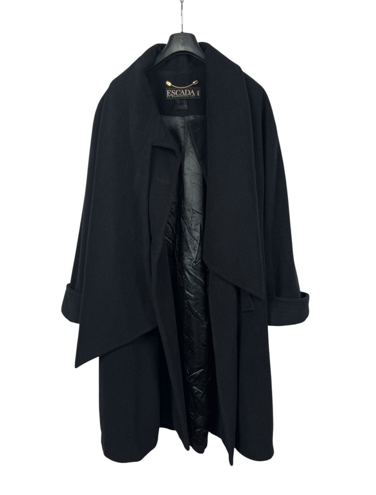 Escada Escada By Margaretha Ley Wool Overcoat Scarf Decor DE40 IT46 Size L / US 10 / IT 46 - 13 Thumbnail