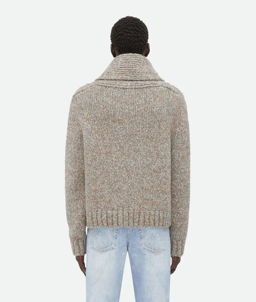Bottega Veneta o1n1vont0625 Alpaca Shawl Collar Sweater in Camel Size US S / EU 44-46 / 1 - 3 Thumbnail
