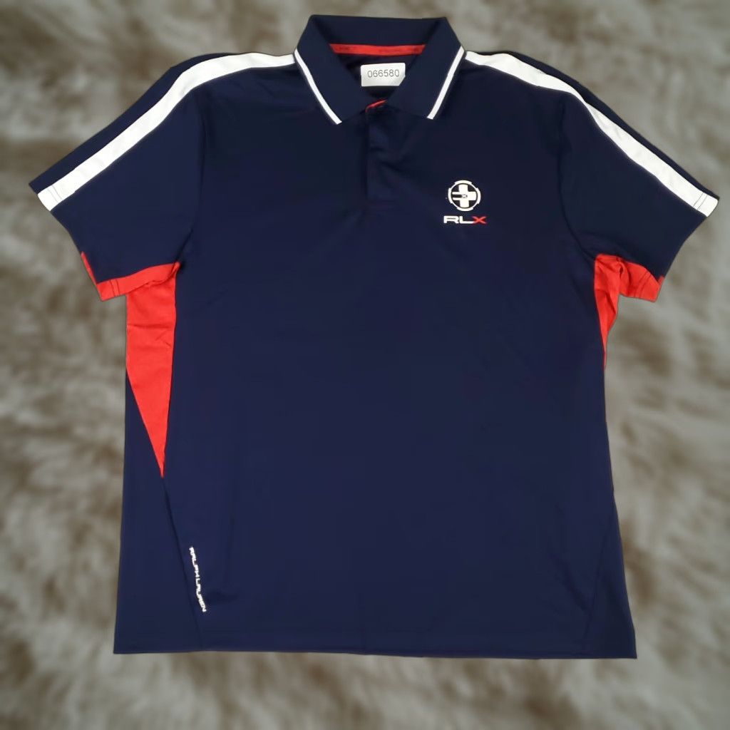 RLX Ralph Lauren RLX Ralph Lauren Polo Shirt Mens Large Navy Blue Golf Short Sleeve Shirt Mens Large Polo Navy Blueside? Size US L / EU 52-54 / 3 - 1 Thumbnail