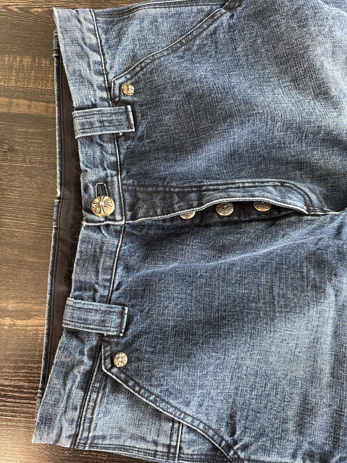 Chrome Hearts Chrome Hearts Straight Leg Blue Jeans Size US 34 / EU 50 - 9 Thumbnail