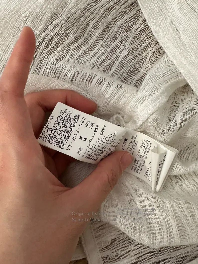 Yohji Yamamoto Yohji Yamamoto shirt Size US S / EU 44-46 / 1 - 7 Thumbnail