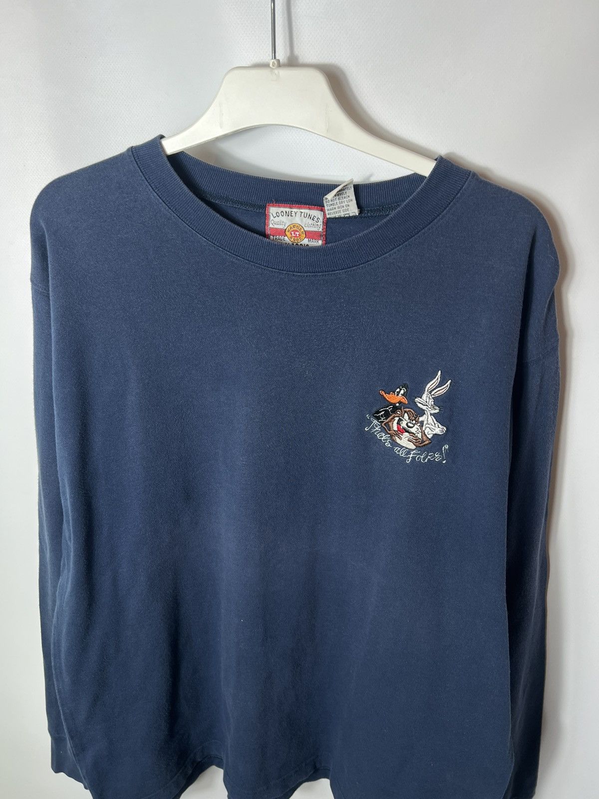Vintage Vintage Looney Tunes 90s Bugs Bunny Daffy Duck long sleeve Size US L / EU 52-54 / 3 - 2 Thumbnail