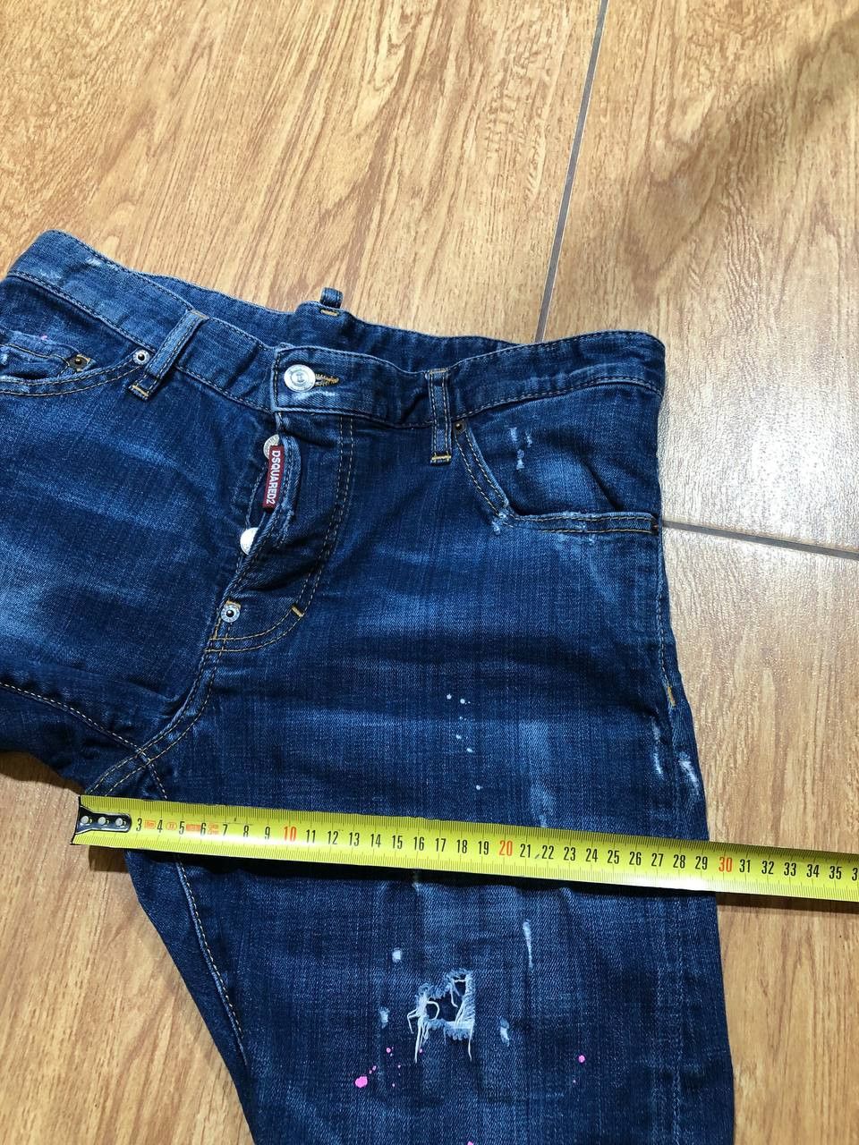 Dsquared2 DSQUARED2 Distressed Denim Jeans with Front Buttons Size US 32 / EU 48 - 15 Thumbnail