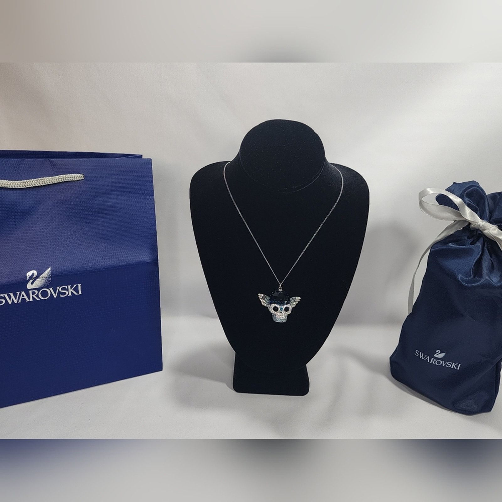 Swarovski Swarovski Silver Skull Pendant Necklace Size ONE SIZE - 2 Thumbnail