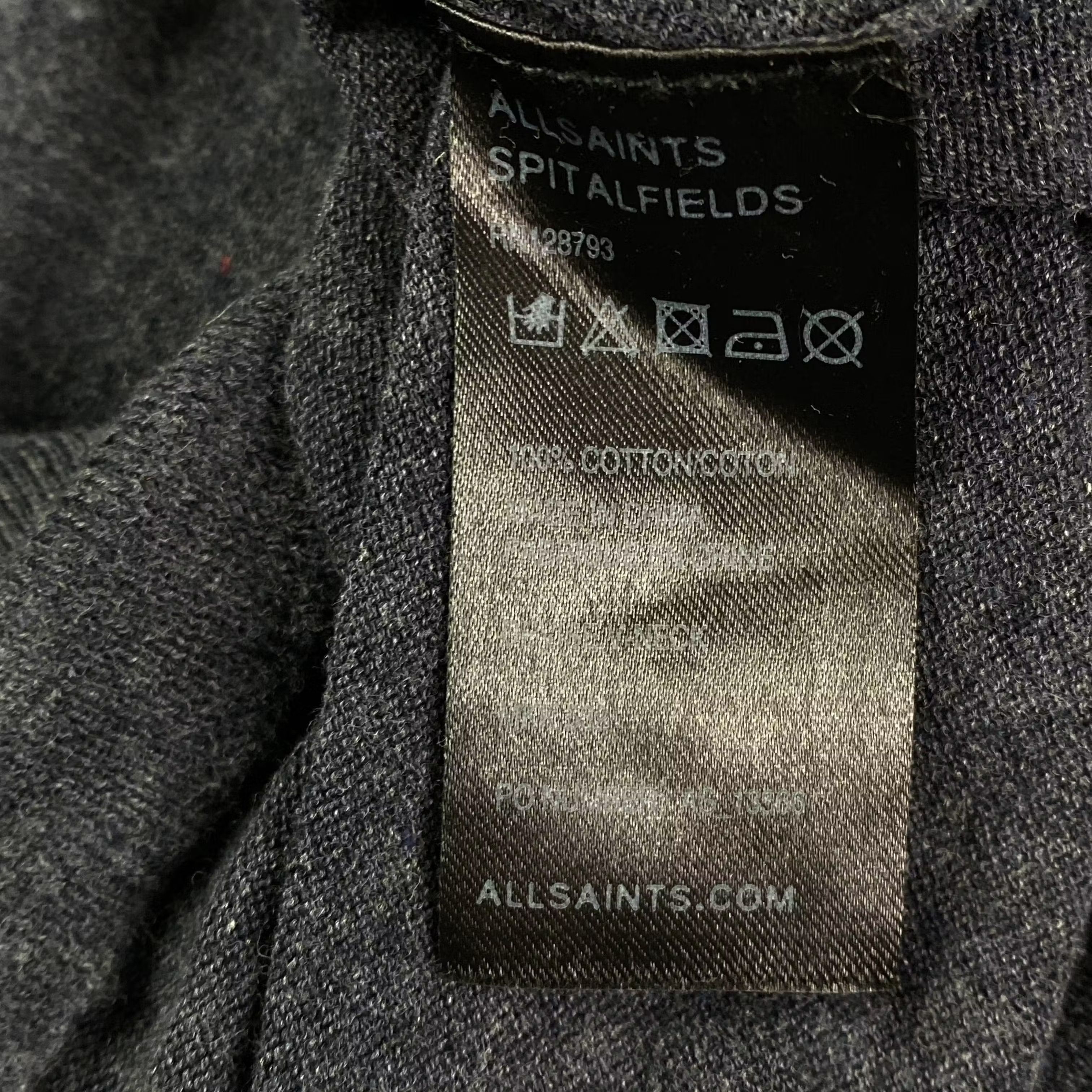 Allsaints Mens Jumper V Neck Allsaints Size S Size US S / EU 44-46 / 1 - 6 Thumbnail