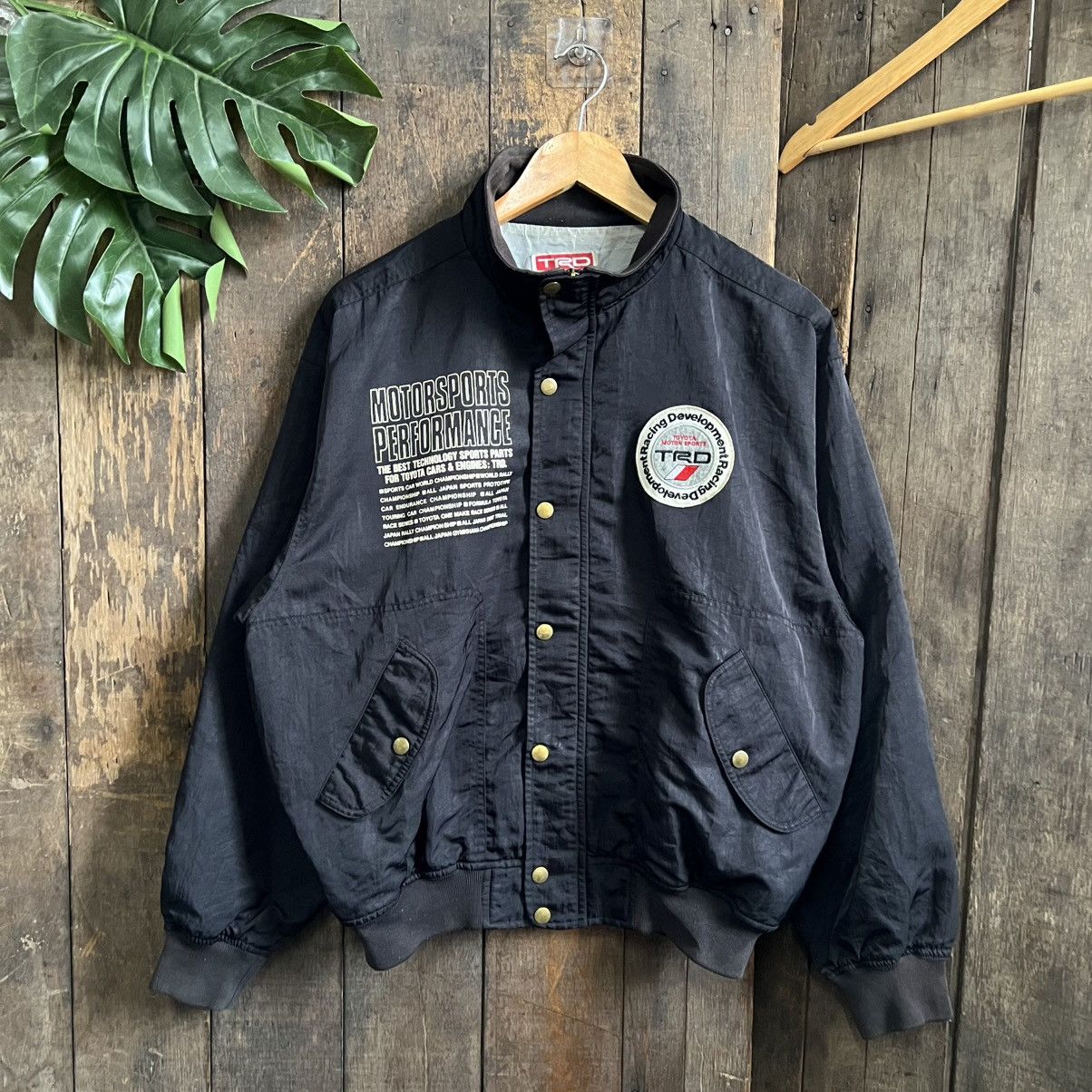 Vintage Vintage Toyota TRD Motorsports Racing Bomber Jacket Size US L / EU 52-54 / 3 - 1 Thumbnail