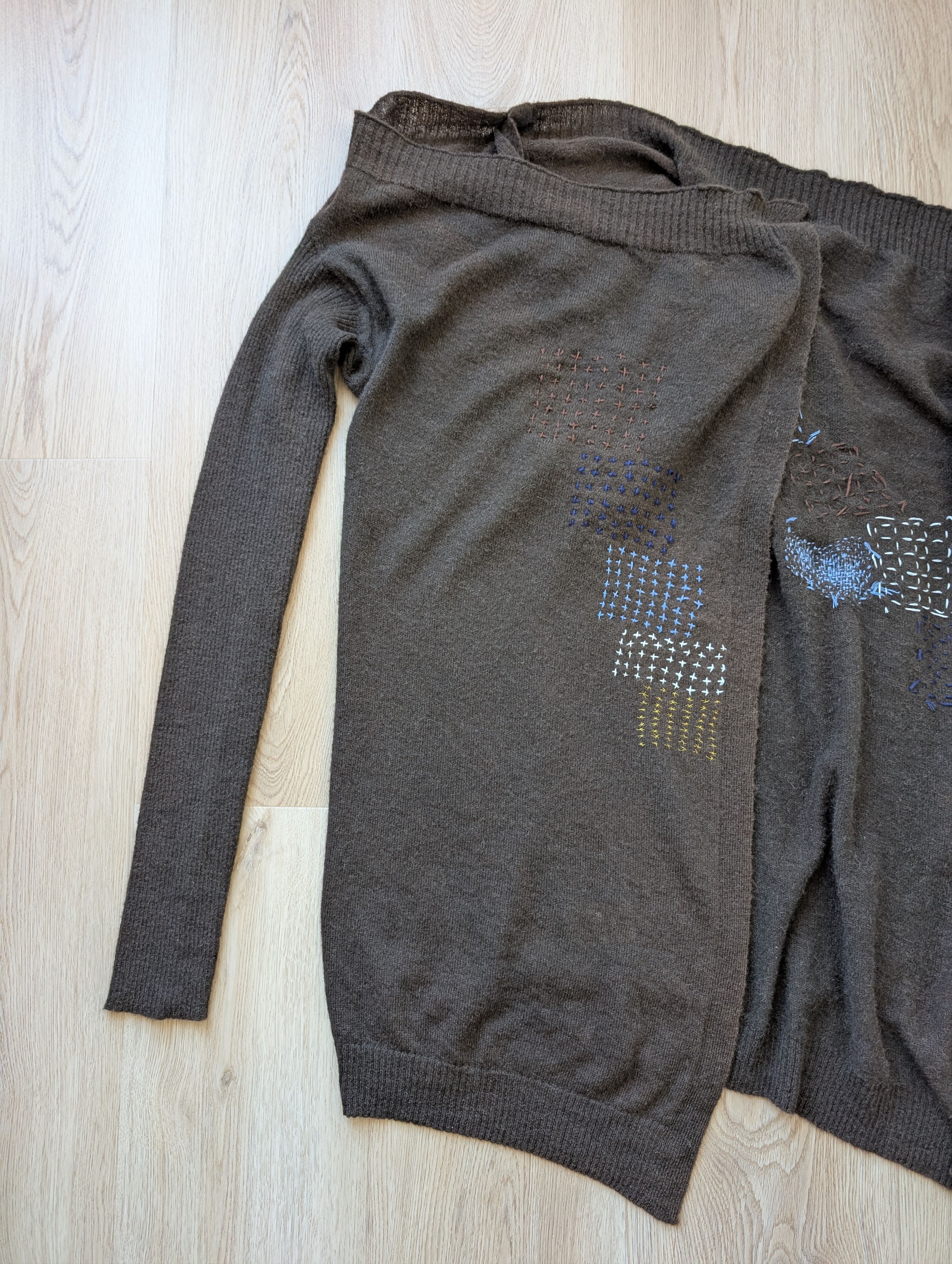 Rick Owens Rick Owens Cardigan Custom Handmade Sashiko Style FW 09 Size S / US 4 / IT 40 - 8 Thumbnail
