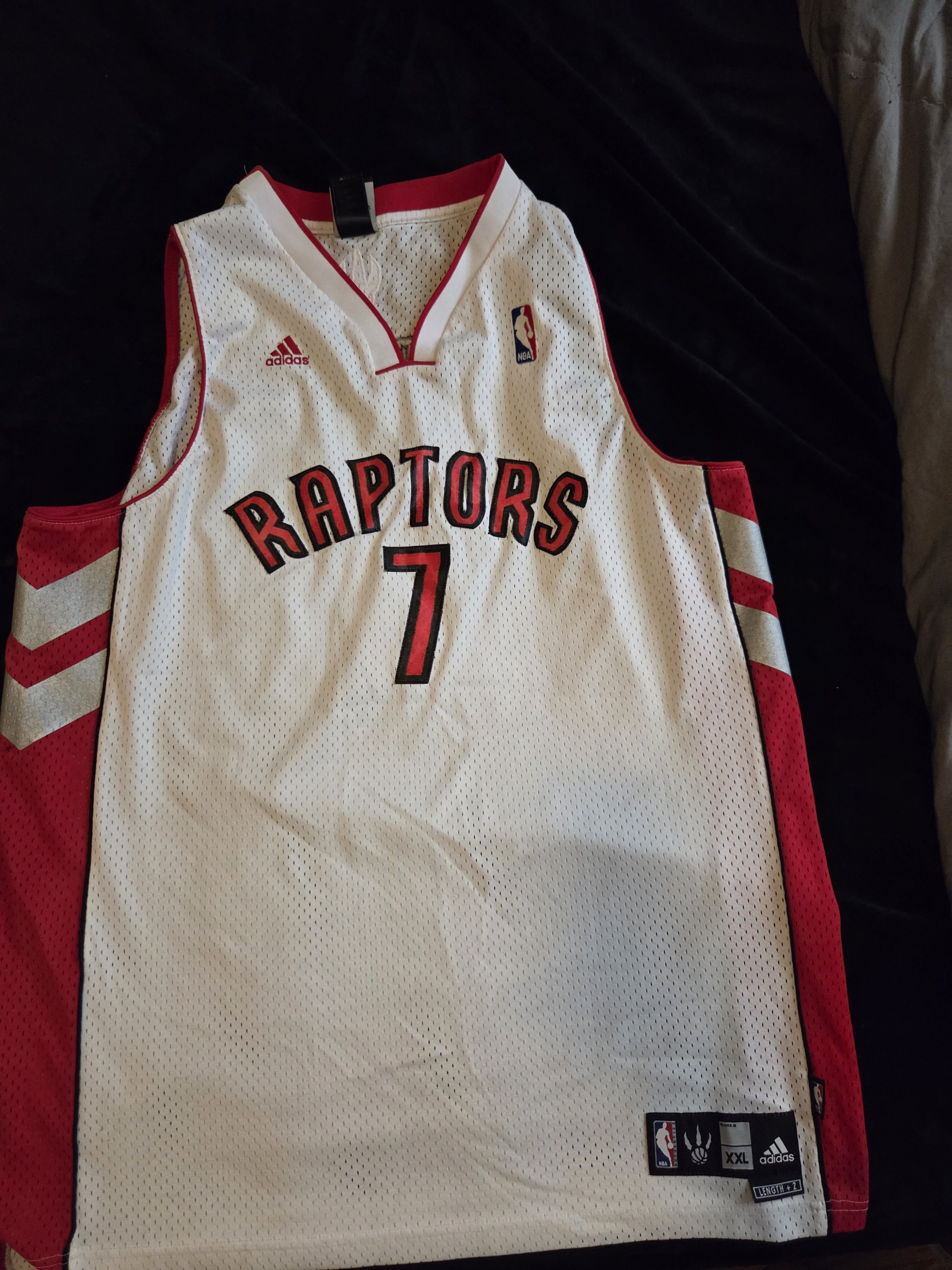 Vintage Vintage Adidas Andrea Bargnani Toronto Raptors Jersey Size US XXL / EU 58 / 5 - 1 Thumbnail