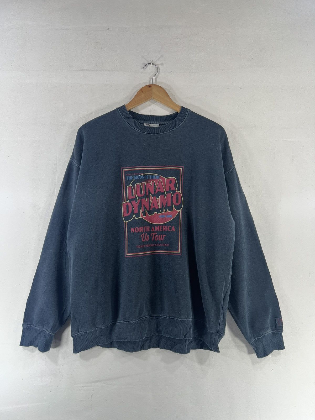Band Tees × Vintage Vintage Lunar Dynamo streetwear Sweatshirt rare design Size US M / EU 48-50 / 2 - 1 Thumbnail
