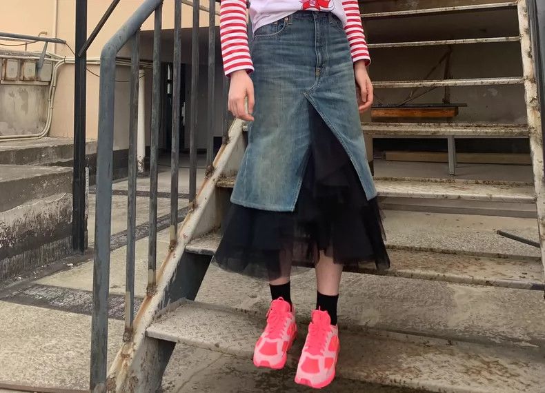 Junya Watanabe Junya Watanabe SizeXS Denim skirt Size 42" / US 20 - 5 Thumbnail