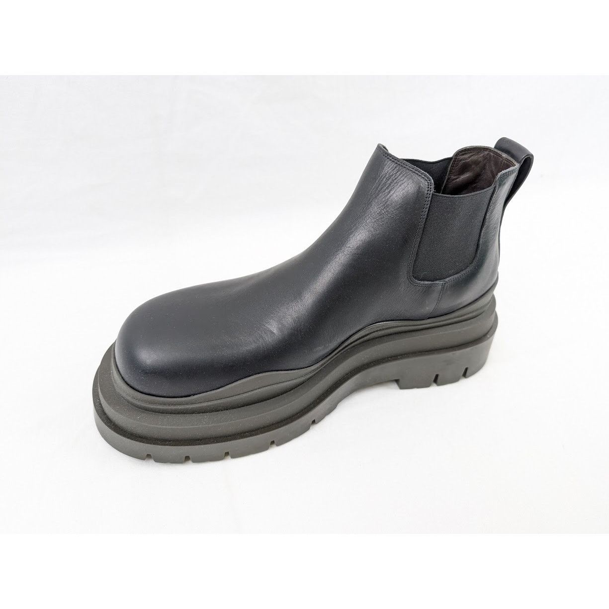 Bottega Veneta o1rshd1 Military Calf Tire Ankle Boots in Black Size US 11 / EU 44 - 8 Thumbnail