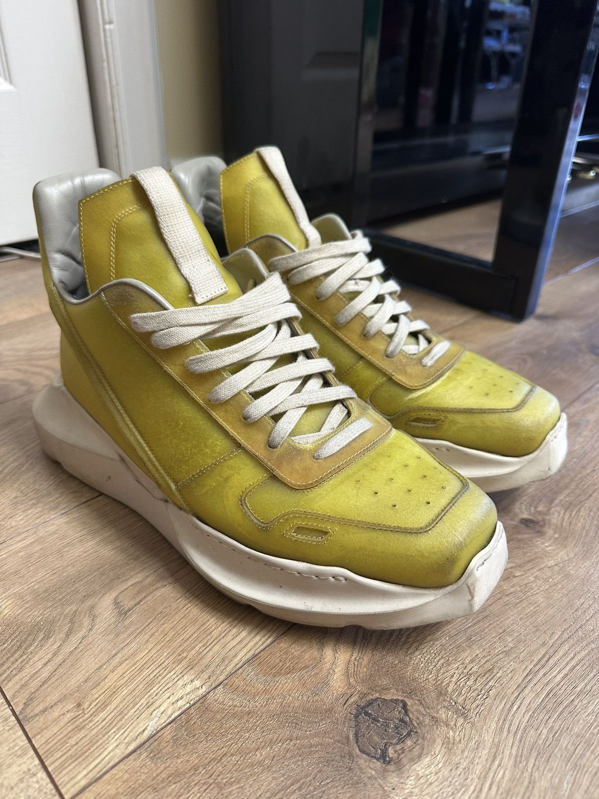Rick Owens Rick Owens Edfu Transparent Leather Geth Runners | Grailed