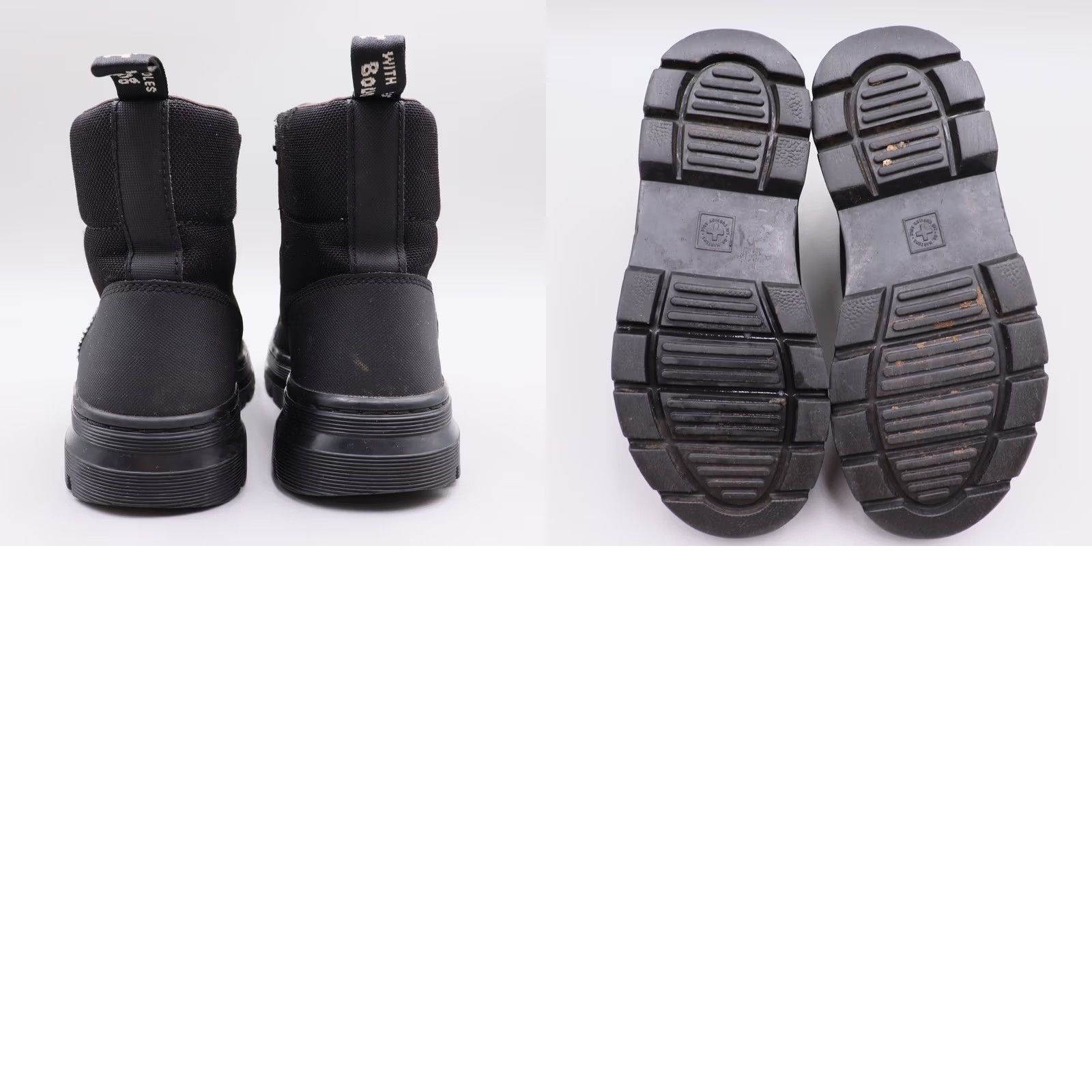 Dr. Martens Dr. Martens Boots Womens Size US 7 Black Canvas Lace Up Combat Casual Combs Size US 8 / IT 38 - 8 Thumbnail