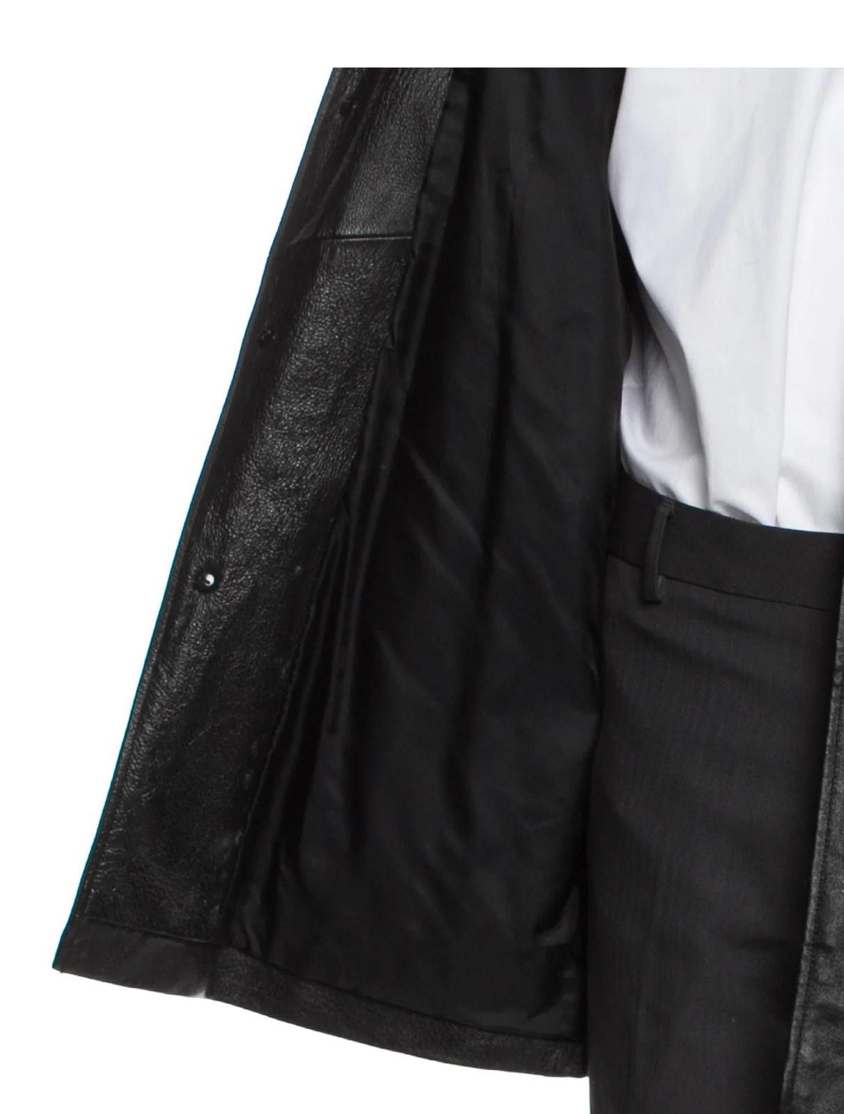 Diesel Diesel Black Leather Overcoat Size: L Size US L / EU 52-54 / 3 - 4 Thumbnail