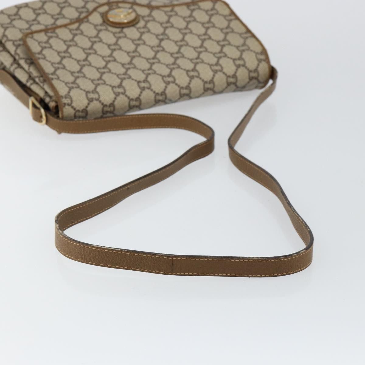 Gucci GUCCI GG Plus Canvas Shoulder Bag Pvc Leather Beige Size ONE SIZE - 7 Thumbnail
