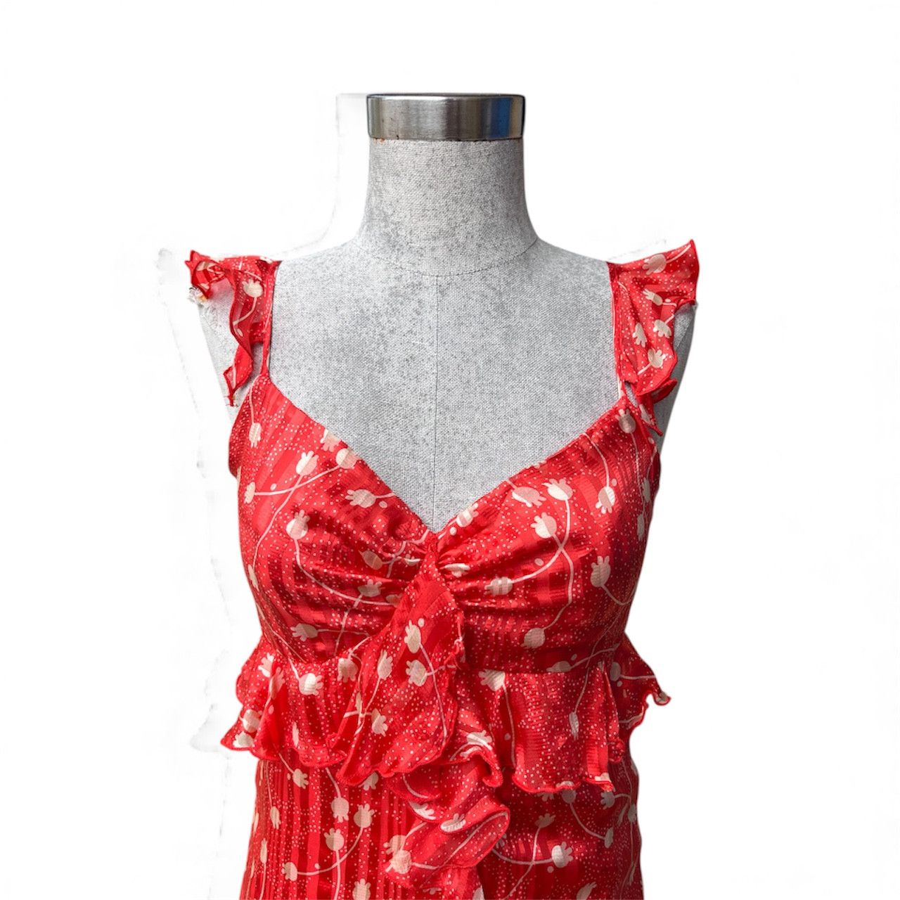 Anna Sui Vintage 90s red dress Size XS / US 0-2 / IT 36-38 - 5 Thumbnail