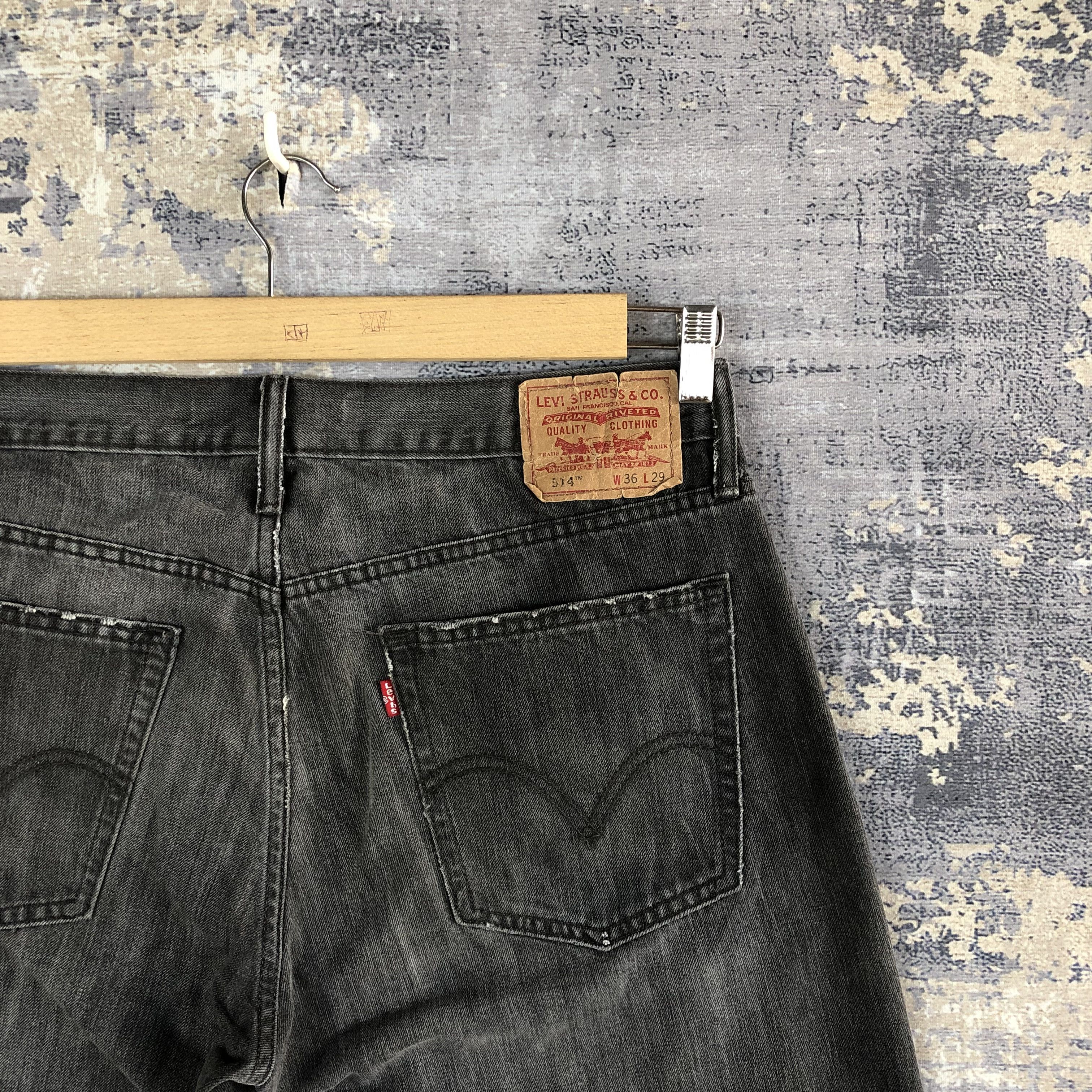 Levi's Vintage Levis 514 Baggy Jeans Super Black Levi's Denim Pants Size US 36 / EU 52 - 5 Thumbnail