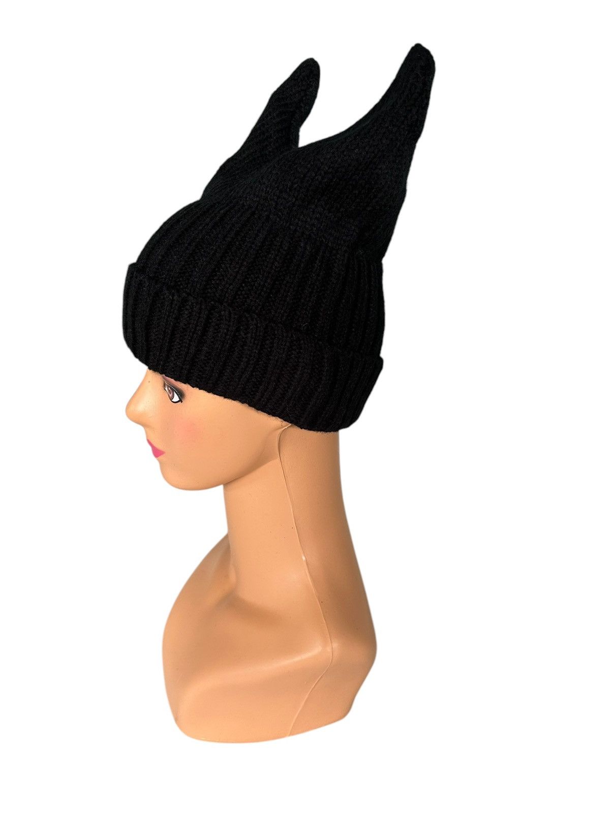 Japanese Brand × Le Grande Bleu (L.G.B.) Horn Devil Knitted Rare Beanie Hats ☠️☠️ Size ONE SIZE - 2 Thumbnail