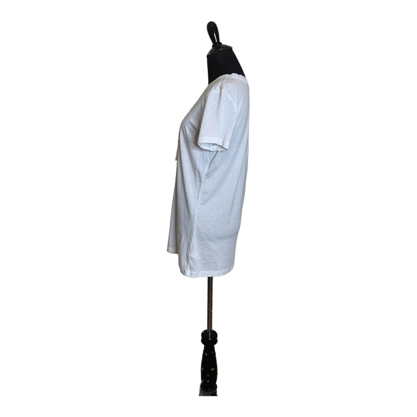 Gap Gap white short sleeves blouse tee size Large Size L / US 10 / IT 46 - 6 Thumbnail