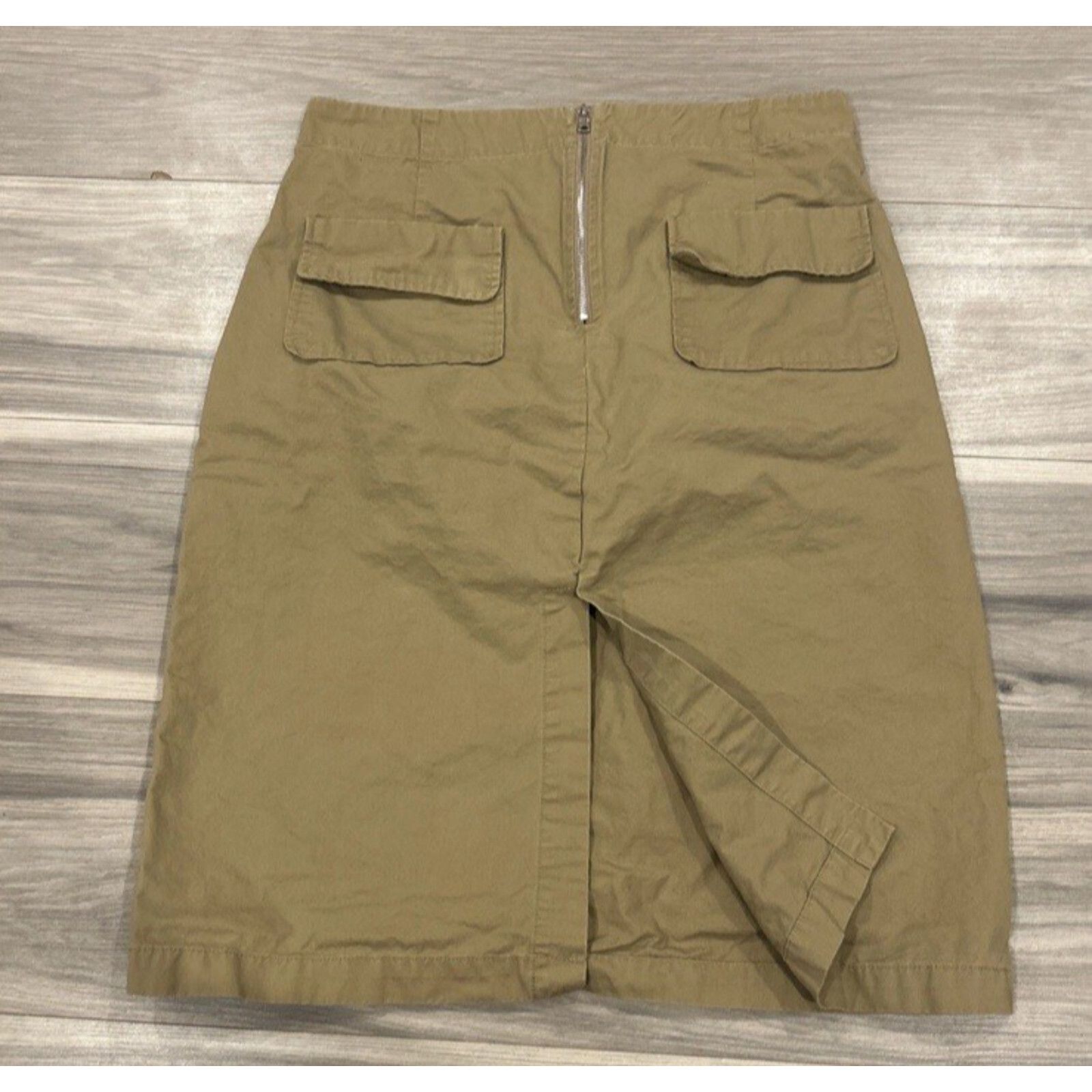 Dior Vintage CHRISTIAN DIOR Skirt Womens XL 31x25 Safari Long Size 31" - 2 Thumbnail