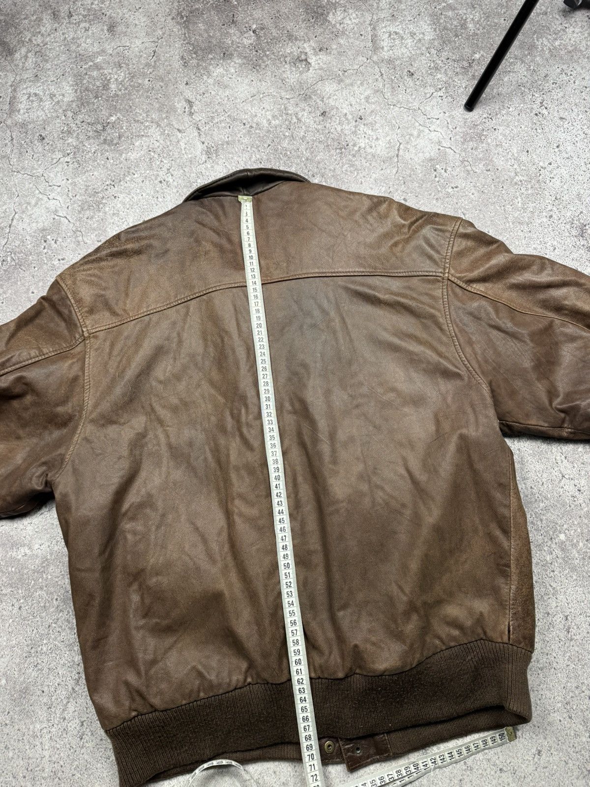 Japanese Brand Vintage Bomber Leather Jacket Avirex Schott Japanesse Y2K Size US L / EU 52-54 / 3 - 16 Thumbnail