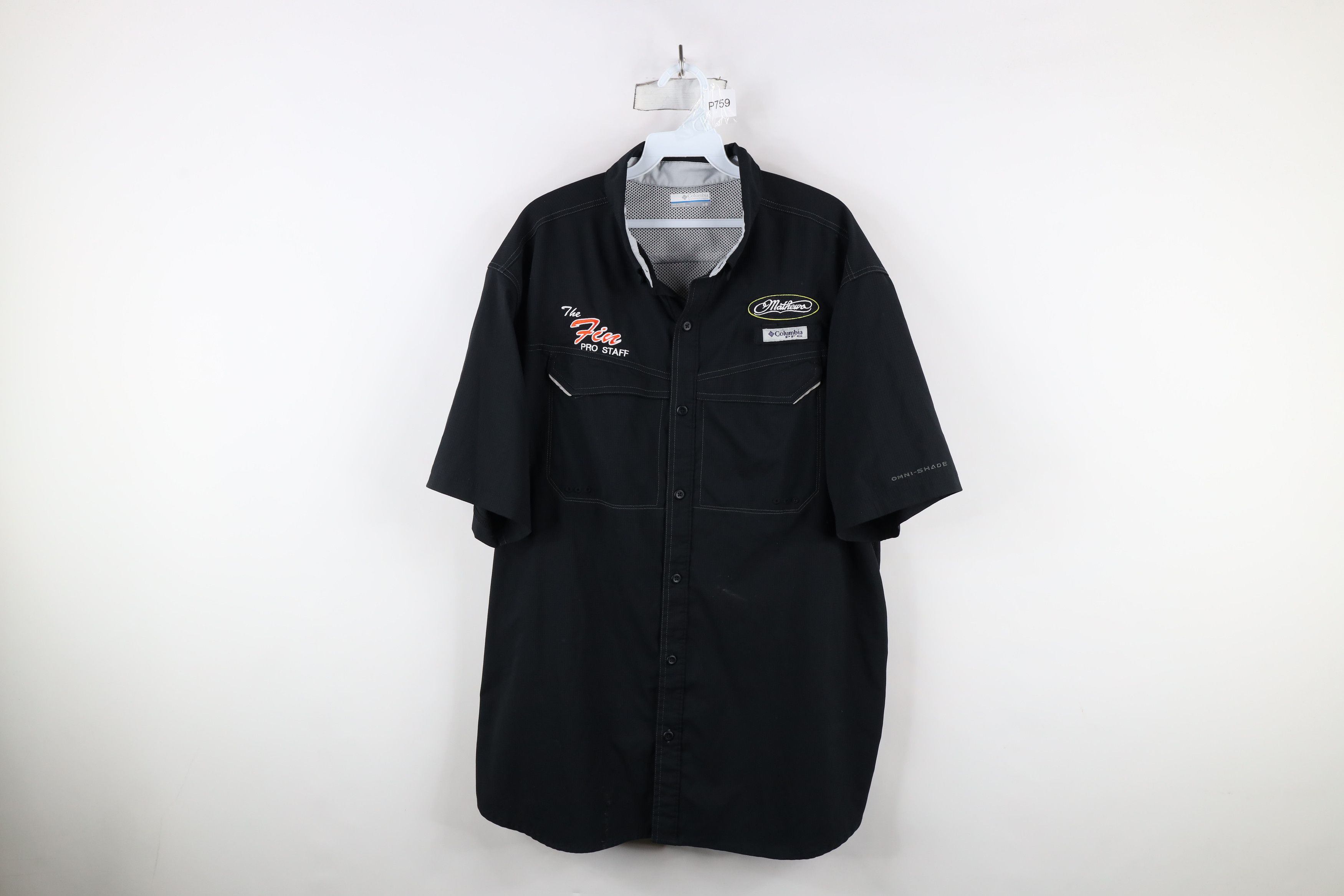 Columbia × Vintage Columbia PFG Mathews Bow Hunting Button Shirt Black Size US L / EU 52-54 / 3 - 1 Thumbnail