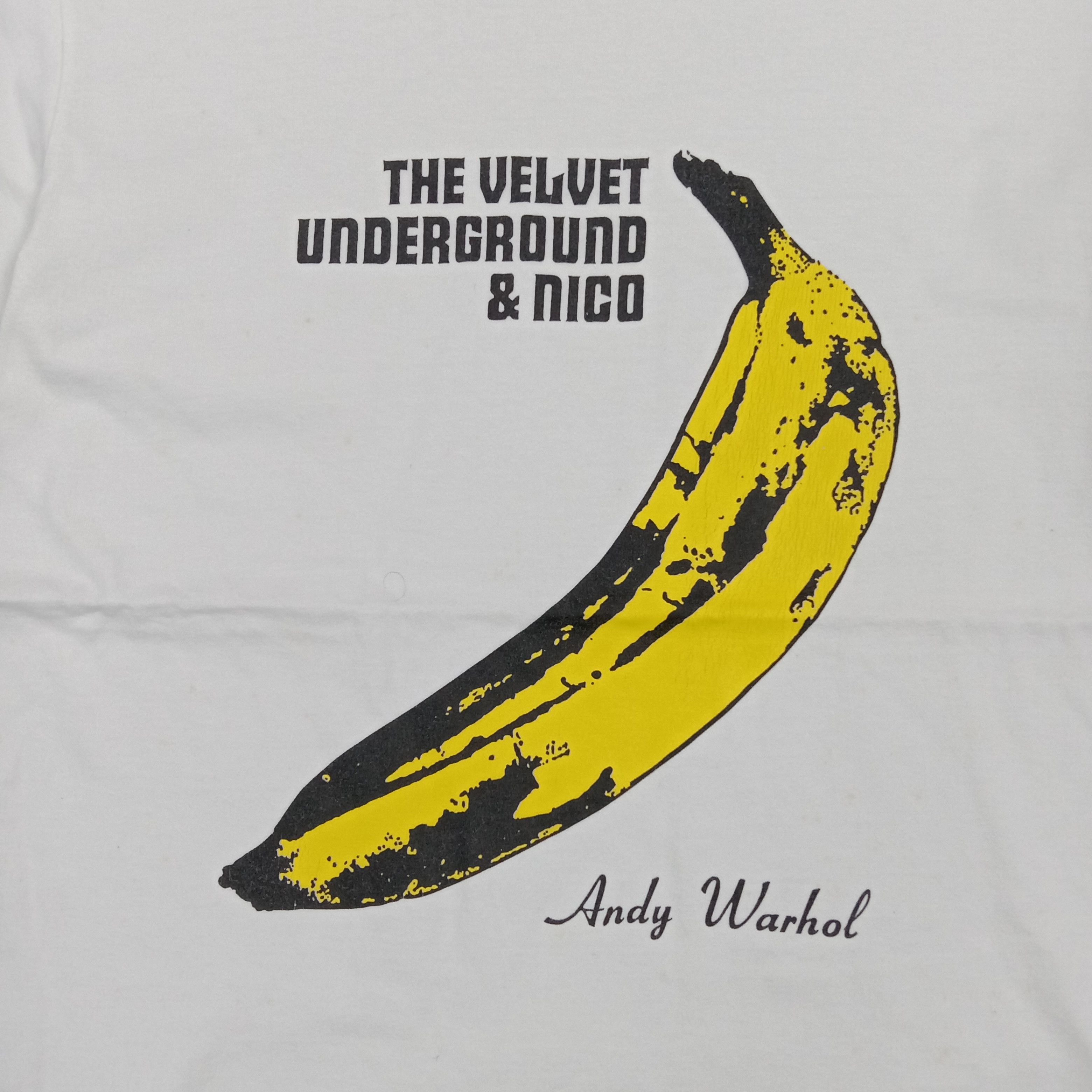Andy Warhol Vintage 90's Andy Warhol Banana Graphic Tshirt C294N58 Size US S / EU 44-46 / 1 - 2 Thumbnail
