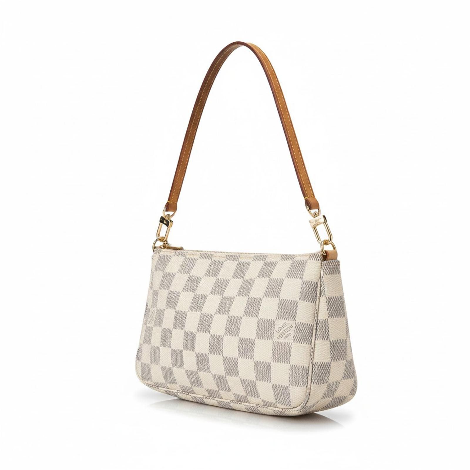 Louis Vuitton Louis Vuitton - Damier Azur Canvas Pochette Shoulder Bag Size ONE SIZE - 1 Thumbnail
