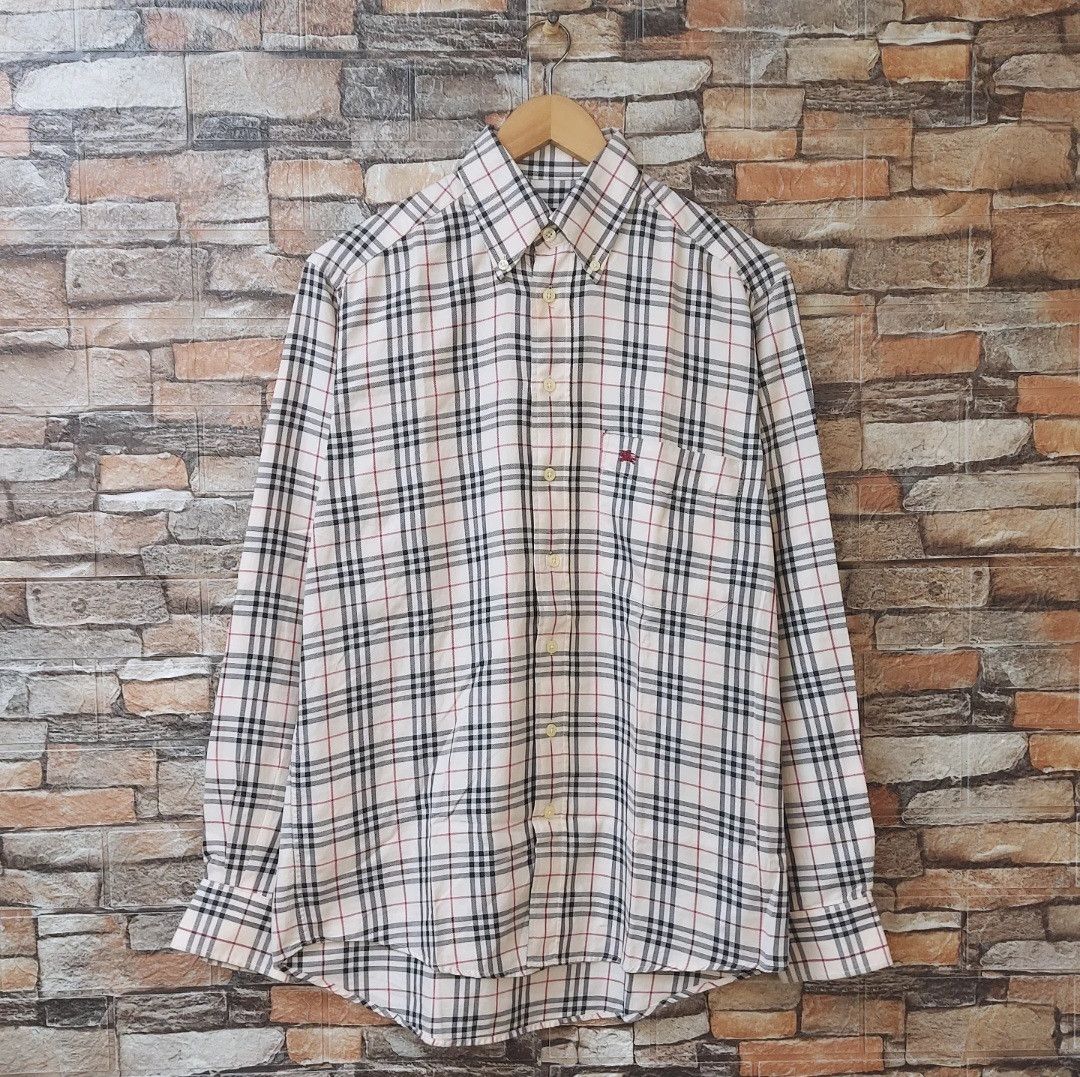 Burberry BURBERRY Nova Check Long Sleeve Button Shirt Size US M / EU 48-50 / 2 - 1 Thumbnail