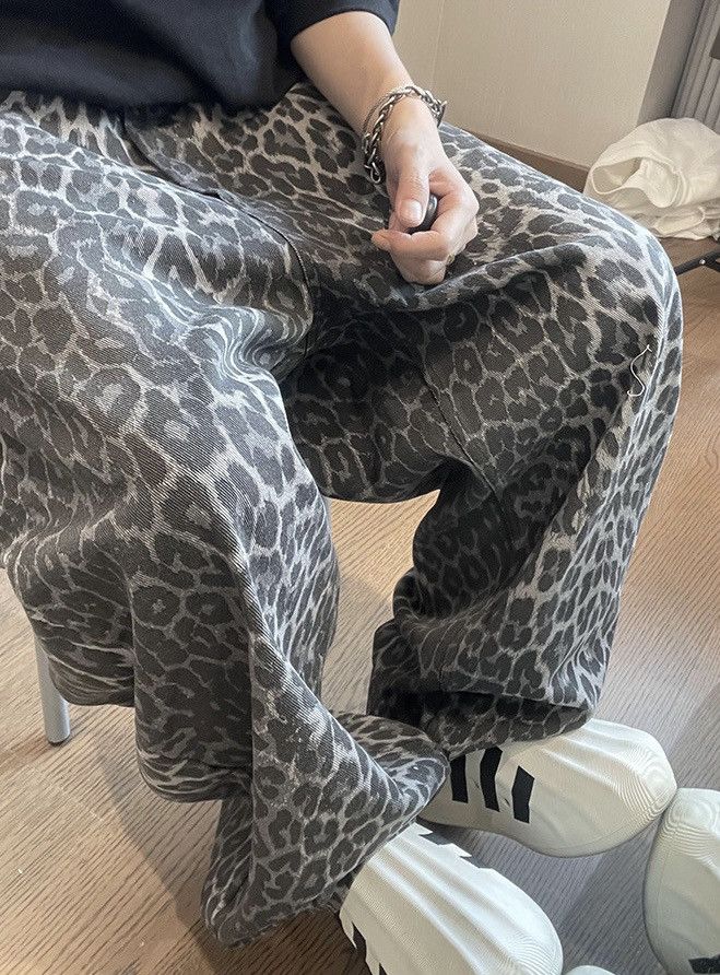 Japanese Brand × Vintage Y2K retro fashion leopard scimitar baggy pants Size US 32 / EU 48 - 4 Thumbnail