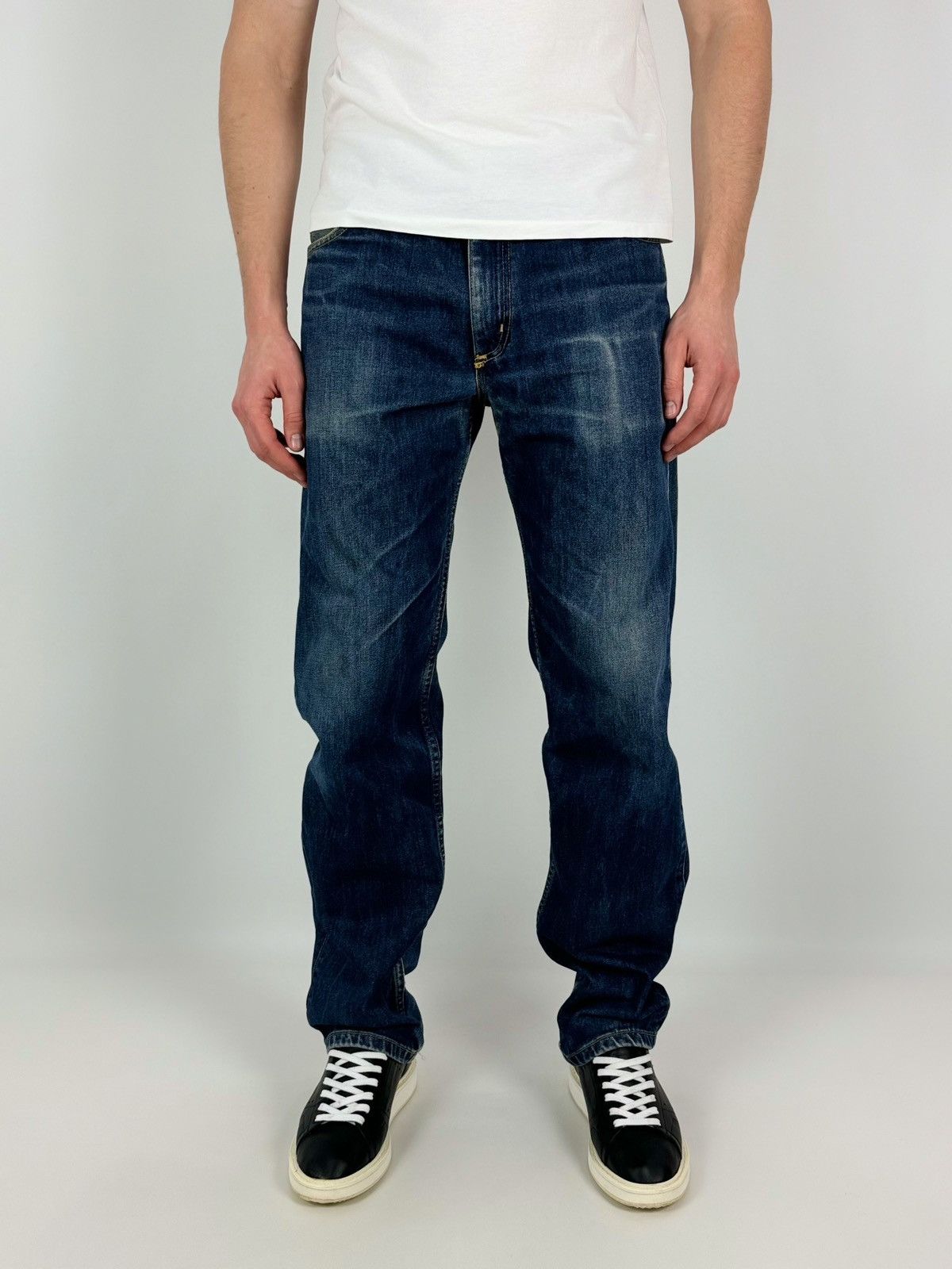 Lee 1990’s Vintage Faded Lee Brooklyn Jeans Pants Size US 34 / EU 50 - 1 Thumbnail